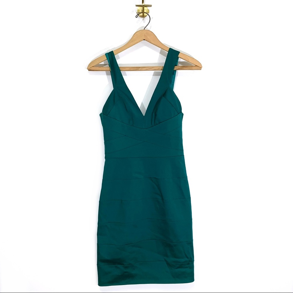 Lavender Label Turquoise Structured Cocktail Dress - image 1